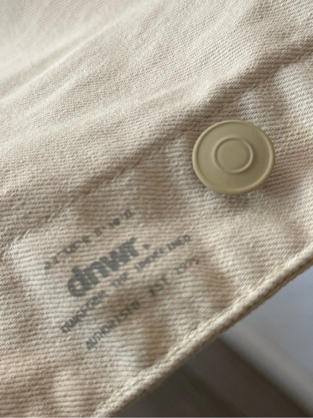 Zara|Canvas denim chore jacket in Off-White ,Workwear Shirt Jacket/anorak•LARGE - Picture 11 of 16
